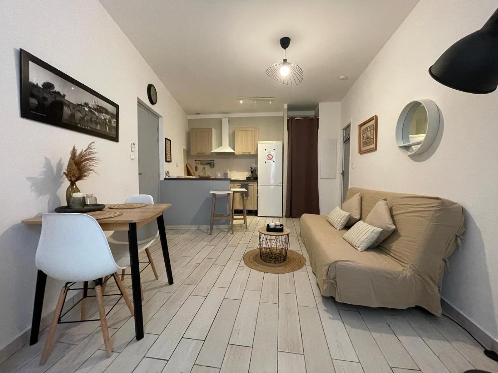 Joli Appartement Hypercentre T2, Classe Meuble De Tourisme 3 Avec Parking Gratuit Μπεζιέ Εξωτερικό φωτογραφία